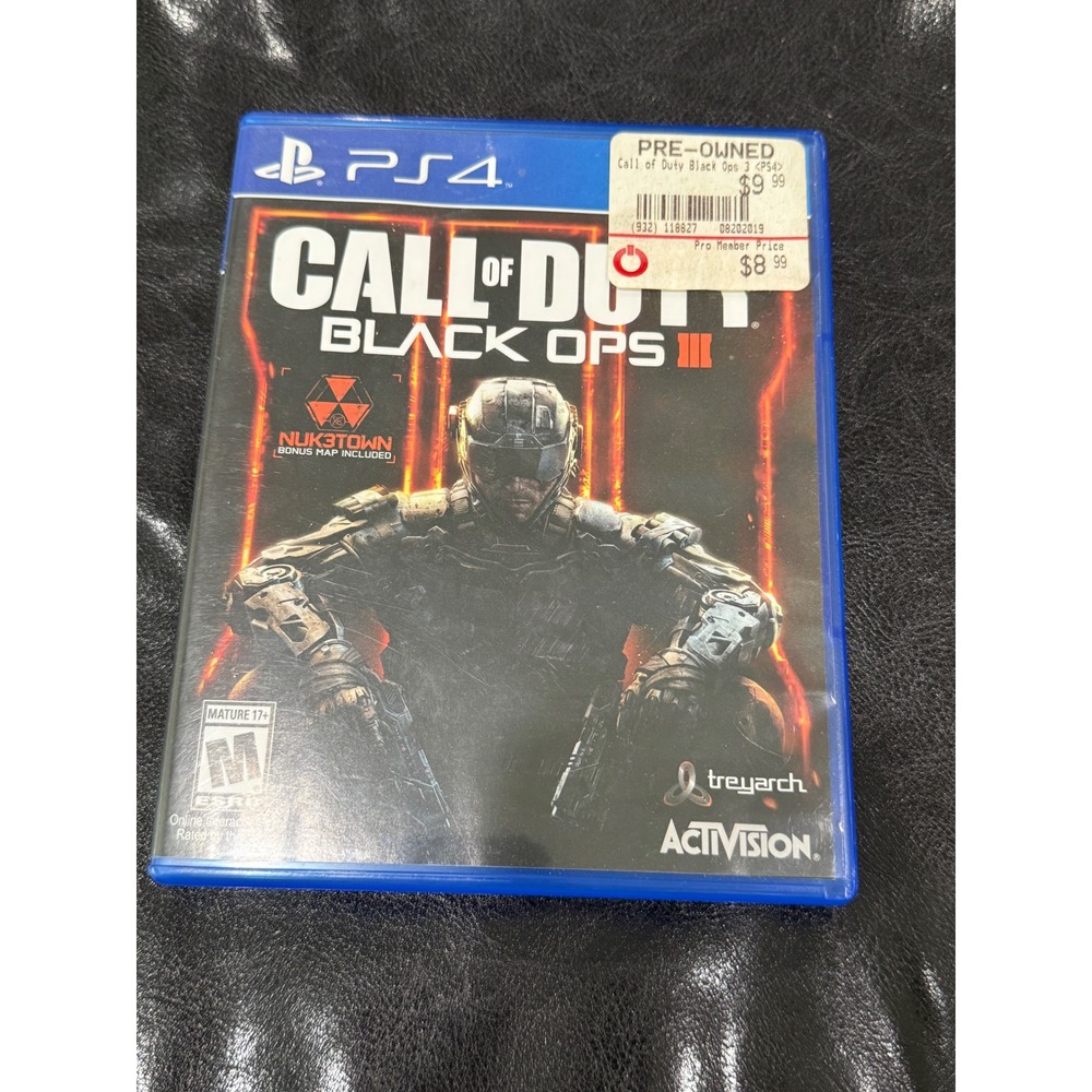 Call of Duty Black Ops III 3 PS4 Sony PlayStation 4‎ Game Activision Treyarch